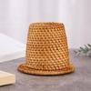 Natural Rattan Pen Stand Multipurpose Desktop Organiser Storage Container For Home Offices Desk Accessories Management