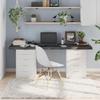 VidaXL Dessus de bureau gris foncé 180x60x6 cm bois chêne traité 3156457