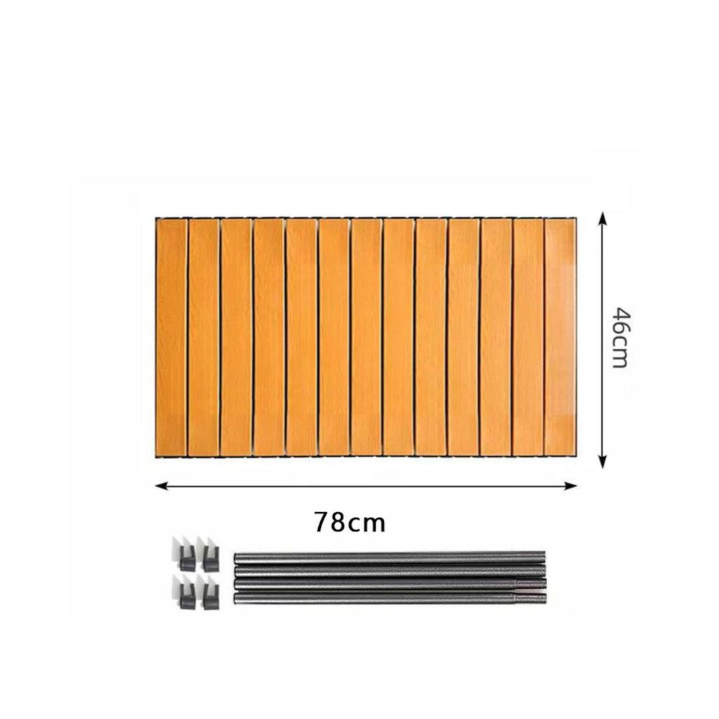 Slatted Wagon Table Top Collapsible Furniture Space-Saving for Picnics