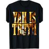 European Sizes Mens T-Shirt -  Black & Golden Yahshua Messiah Verse Design, Gift Apparel for Church, Tee Shirts With Sayings,National Day Shirt,