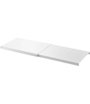 Yamazaki Półka teleskopowa rozporowa, Duża, Biała, Ok.. S46.5-90cm x G35.5cm x W3cm, Tower, Prosta półka, Po prostu umieść na drążku rozporowym, 5322