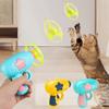 Pet Toy Flying Saucer Rotating Gyro Launcher Gun Cat Chasing Plaything Dog Interactive Toys Pet Training Supplies