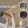 1 Roll Self-Adhesive Wood Grain Wall Panel Waterproof Background Wall Grille Sticker Suitable for Ceiling Living Room Decoration