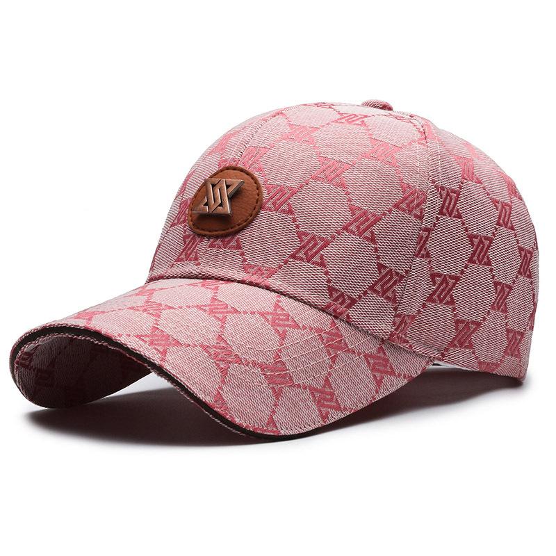 Весенне-летняя клетчатая кепка женская черная бейсболка мужская уличная солнцезащитная кепка розовый