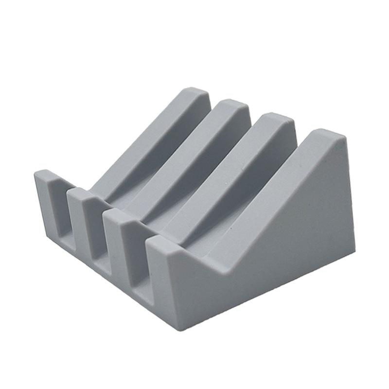 Silicone Soap Box Soap Rack Creative Soap Pad Drain Pad Washable Non-slip Household