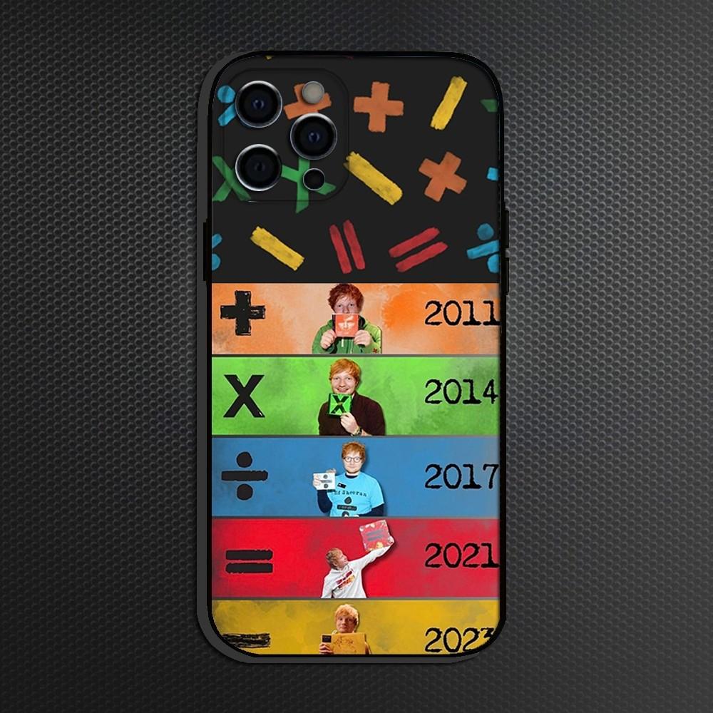 Singer E-Ed Sheeran Phone Case For iPhone 16,15,14,13,12,11 Plus,Pro Max,XS,X,XR,SE,Mini,8,7,Soft Silicone Black Cover