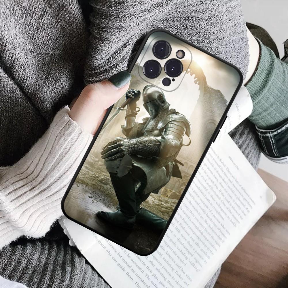 Knights Templar Luxury Phone Case For IPhone 16 15 8 7 6 6S Plus X SE XR XS 14 11 12 13 Mini Pro Max Mobile Case