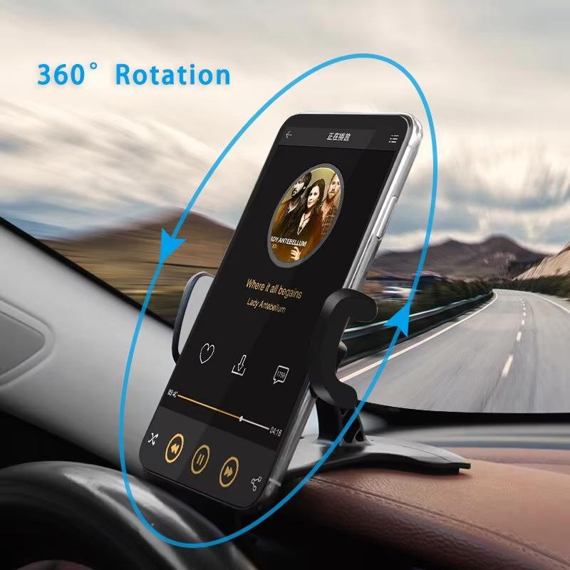 Car Phone Holder Easy Clip Mount Stand Panel Multi Functional Universal Dashboard GPS Navigation Mobile Support For Car