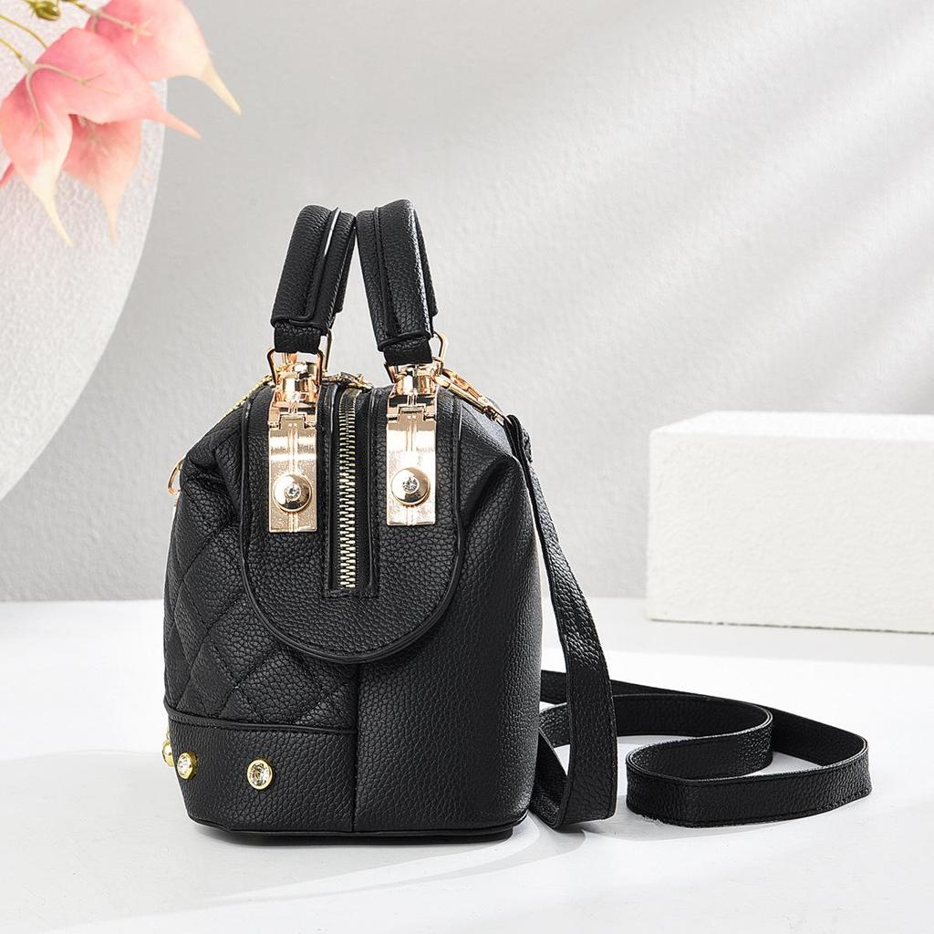 Kissenförmige Handtasche 2025: Stilvolle Damen-Schultertasche mit großem Fassungsvermögen und Stickerei