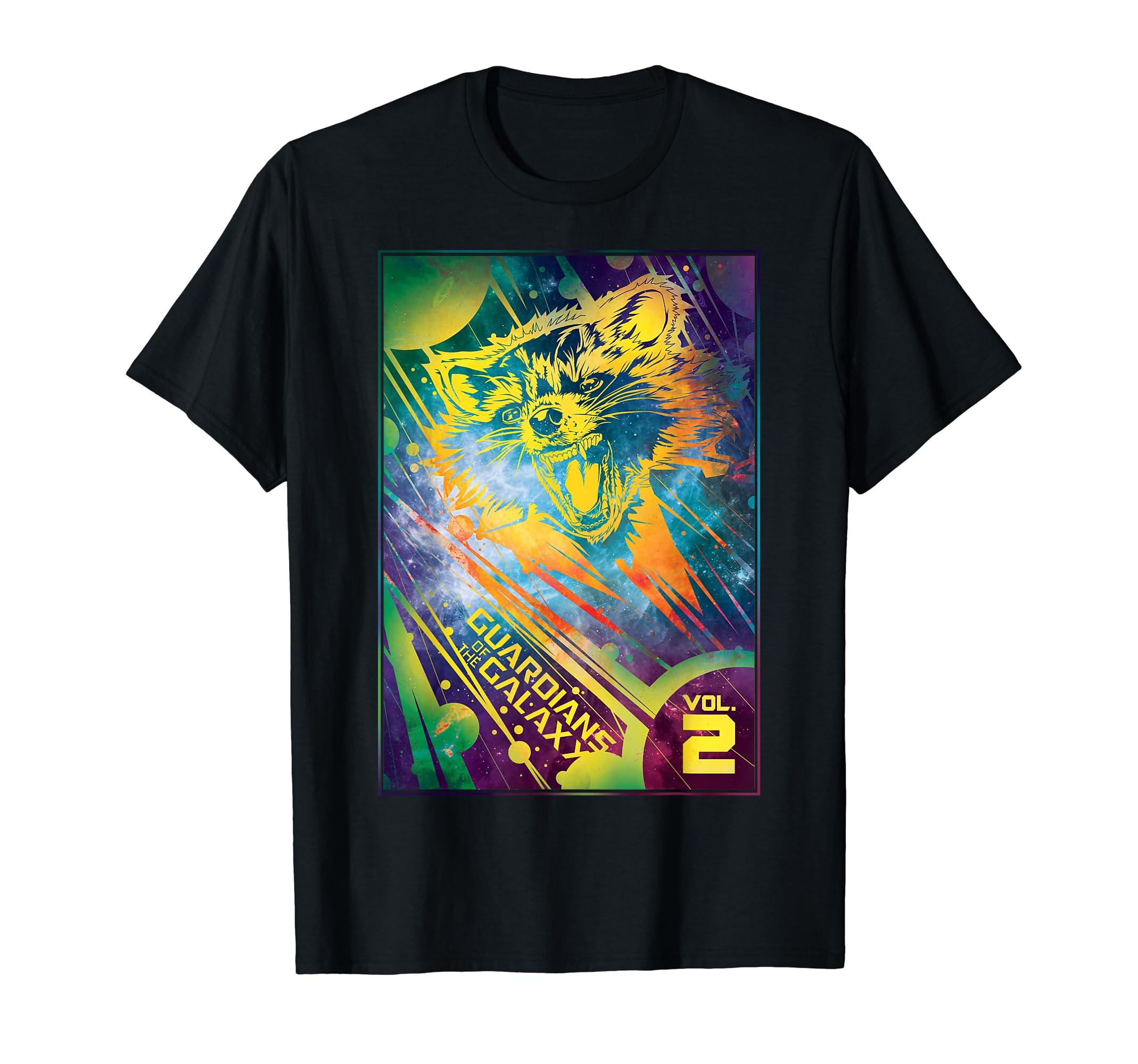 

Marvel Guardians of the Galaxy Vol. 2 Rocket Psychedelic T-Shirt