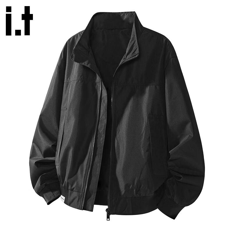 CHOCOOLATEit Men's High-Neck Windbreaker Jacket