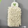 Quick-drying Hanging Hand Towel Soft Chenille Stylish Washcloth Hanging Towel for Household