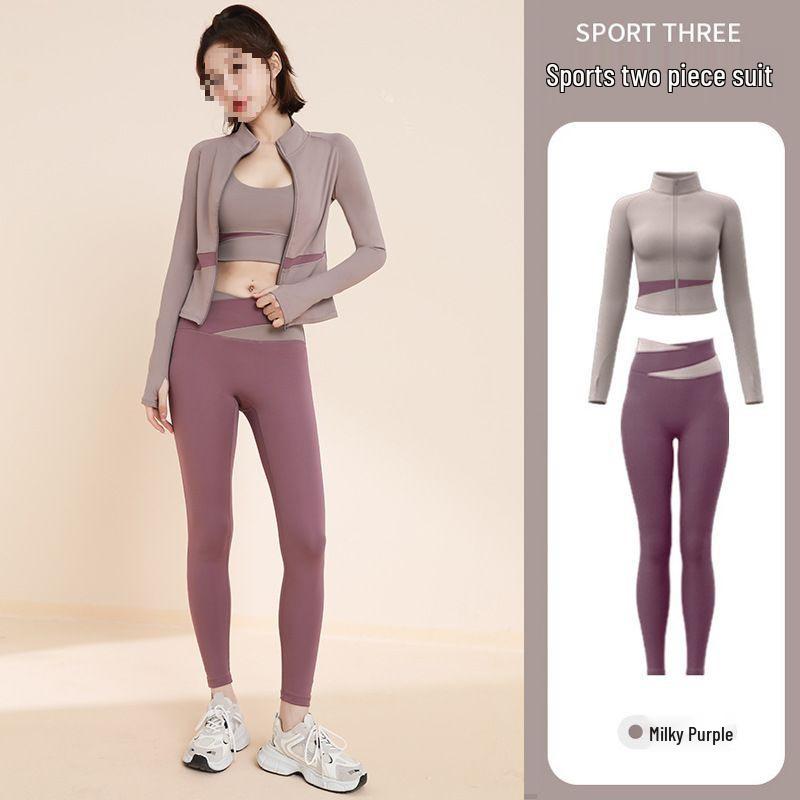 G5U Women's Sun Protection Yoga & Running Tracksuit Fitness Set