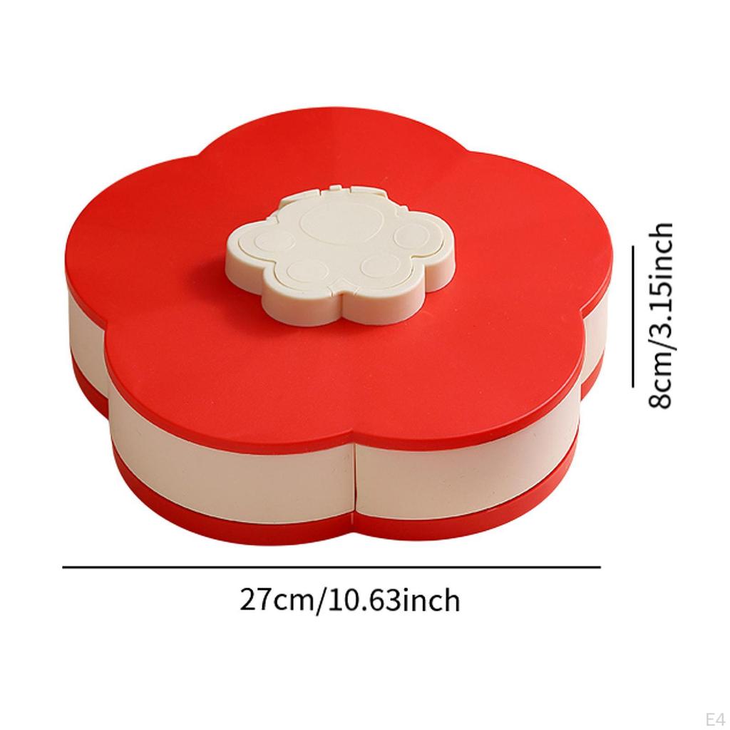 Rotatable Snack Box Candy Serving Containers Supplies Home Decoration Food Storage Case for Nuts