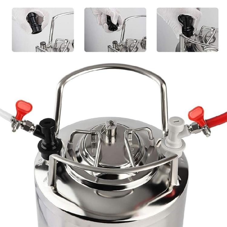 Ball Locking Kegs Disconnecting Set Including Hose Clamps Rotating Nut Easy Installation On Brewing Equipment