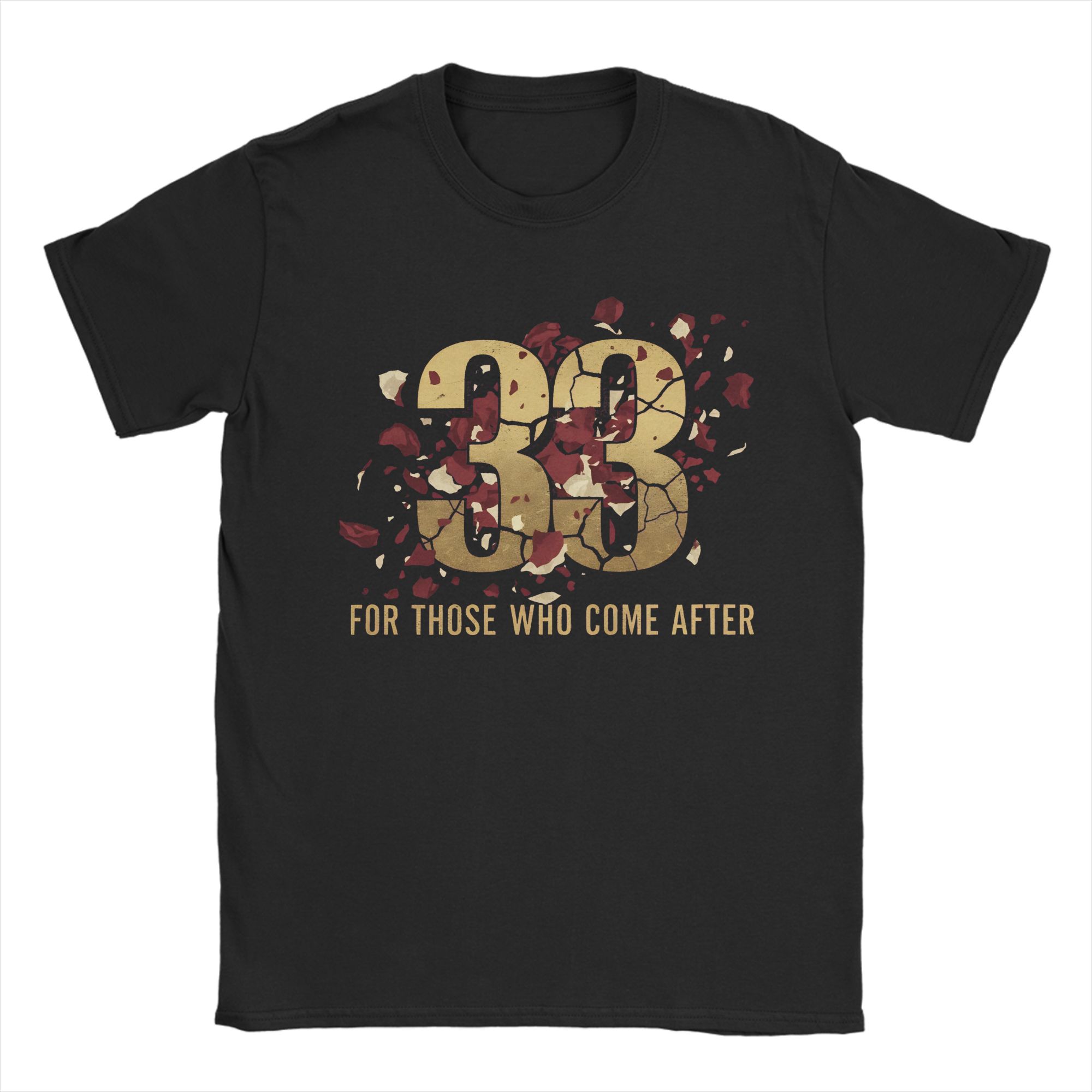 

Men T-Shirts Expedition 33 Vintage Cotton Tees Short Sleeve T Shirts Round Collar Clothes Gift Idea 4XL