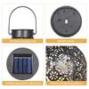 Solar Outdoor Lights Decor for Table Patio Garden Yard Solar Lantern Outdoor Waterproof Hanging Metal Decorative Garden Lights Christmas