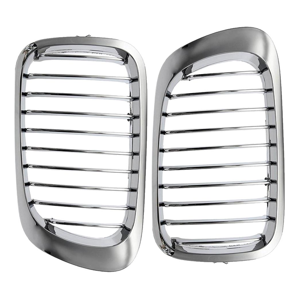 2 Stück Chrom Frontnieren-Grill für E46 M3 325Ci 3er Serie 2-türig 99-06