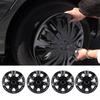4PCS Hubcap Wheel Cover Replacement R16 Hub Caps Snap On 16 Inch Universal Wheel Rim Cover for Cars Trucks SUVs Black