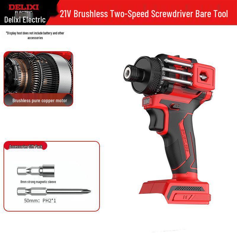 Delixi Rechargeable Brushless Electric Screwdriver & Drill Combo