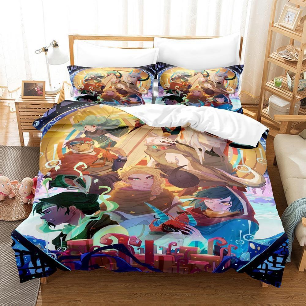 

3d Print Game Pyre Bedding Set Duvet Cover Comforter Bed Set Quilt Cover Pillowcase King Queen Twin Size Boys Girl Adult EU single(135x200cm)