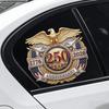 Adesivo Decorativo Eletrostático para Janela Águia-careca 250º Aniversário Dia da Independência