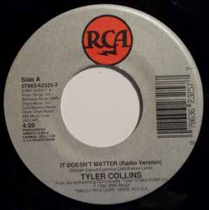 

7inch Record TYLER COLLINS - It Doesn t Matter 07863623257 RCA 1992 US Soul/Funk Used