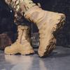 Men Climbing Shoes Waterproof Tactical Boots Military Hunting Hiking Shoes Breathable Army Boot Anti-Slip Motorcycle Zapatillas
