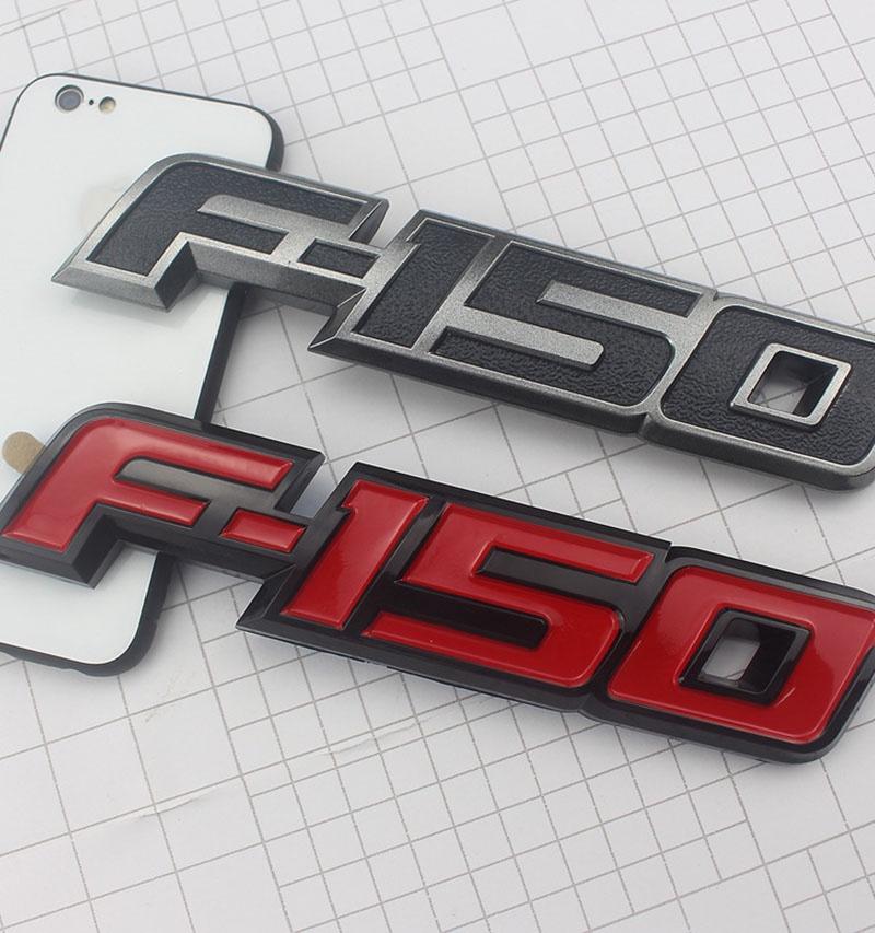 Durable Red Black 3d Raised Plastic Emblem Badge Letter For 09-14 Ford F150 Tailgate