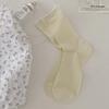 Summer Socks Women 76% Lyocell Silk Thin Breathable Solid Color Long Socks Korean Style Casual Streetwear Middle Tube Socks Sox