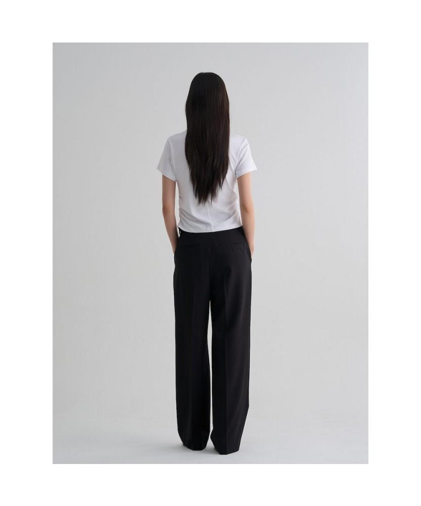 8SECONDS July Daily Straight Slacks (Basic) Black