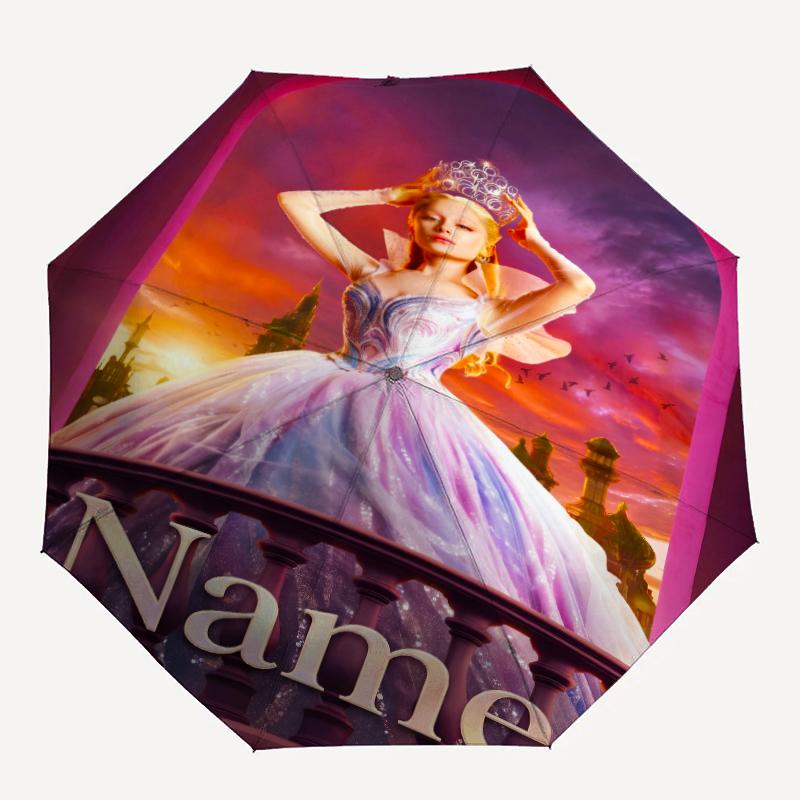Custom Name Wicked Theme Automatic Umbrella, Lightweight & Portable, 8 Rib, Perfect for Outdoor Travel, Birthdays, Christmas, Gifts.
