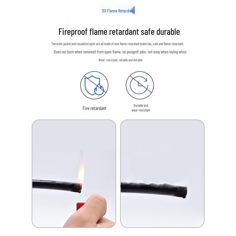 Câble en Cuivre RVV 2 Conducteurs 4mm² Ignifugé