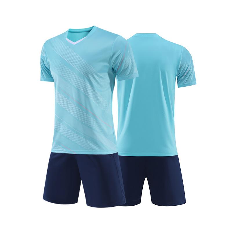 Short-sleeved Football Jersey Set Spot Football Training Jersey Adult Children Same Football Jersey Men's