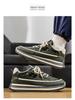 Herren 2025 Frühling Atmungsaktive Leder-Sneaker - Trendige Vielseitige Dicksohlige Freizeit-Dad-Schuhe