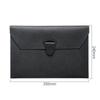 Customized Waterproof A4 Leather Document Bag Business Information Storage School Office Supplies PU File Folders With Pockets