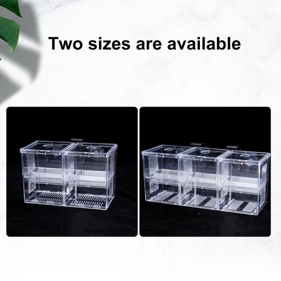 Aquarium Breeder Box Isolation Fish Breeding Hatching Divider Transparent Multi-Grid Design Fish Breeding Isolation Box for Shrimp Clownfish