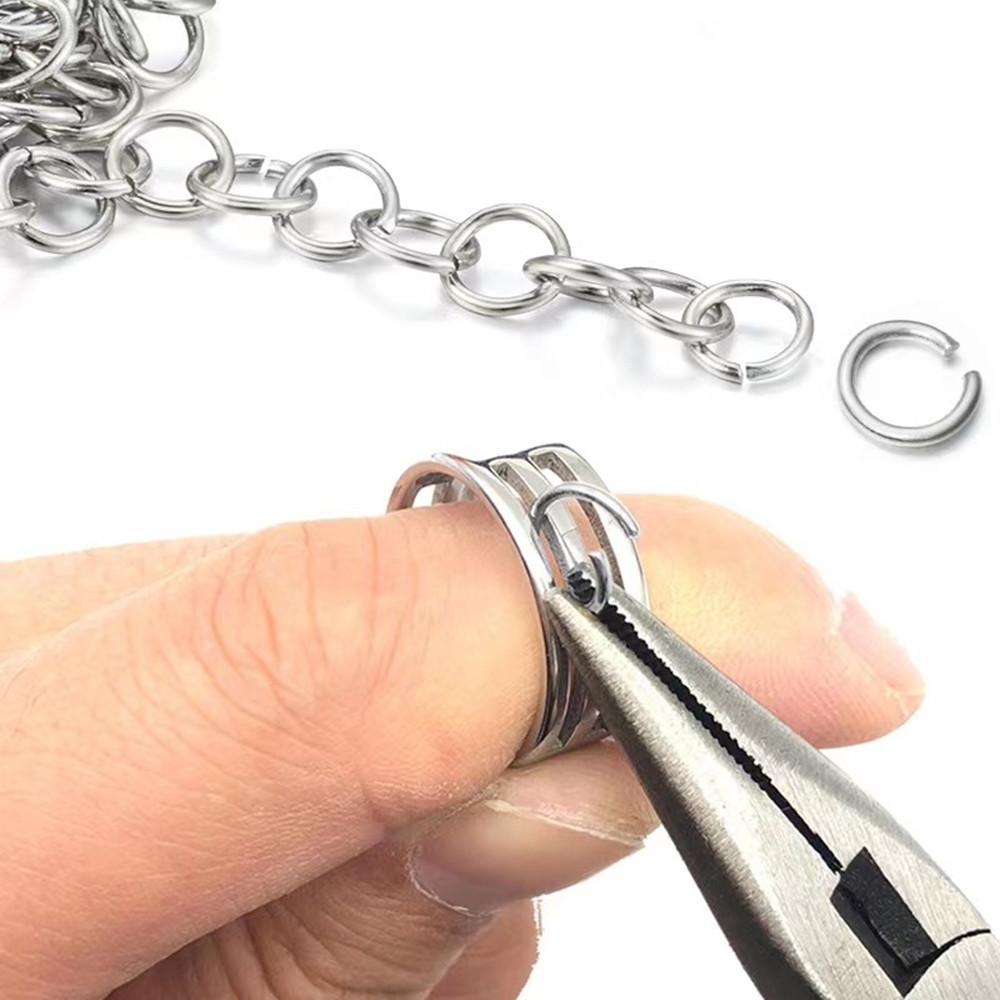 200Pcs Stainless Steel Open Jump Rings for Jewelry Making Supplies DIY Double Loops Split Rings Connectors For Jewelry Findings