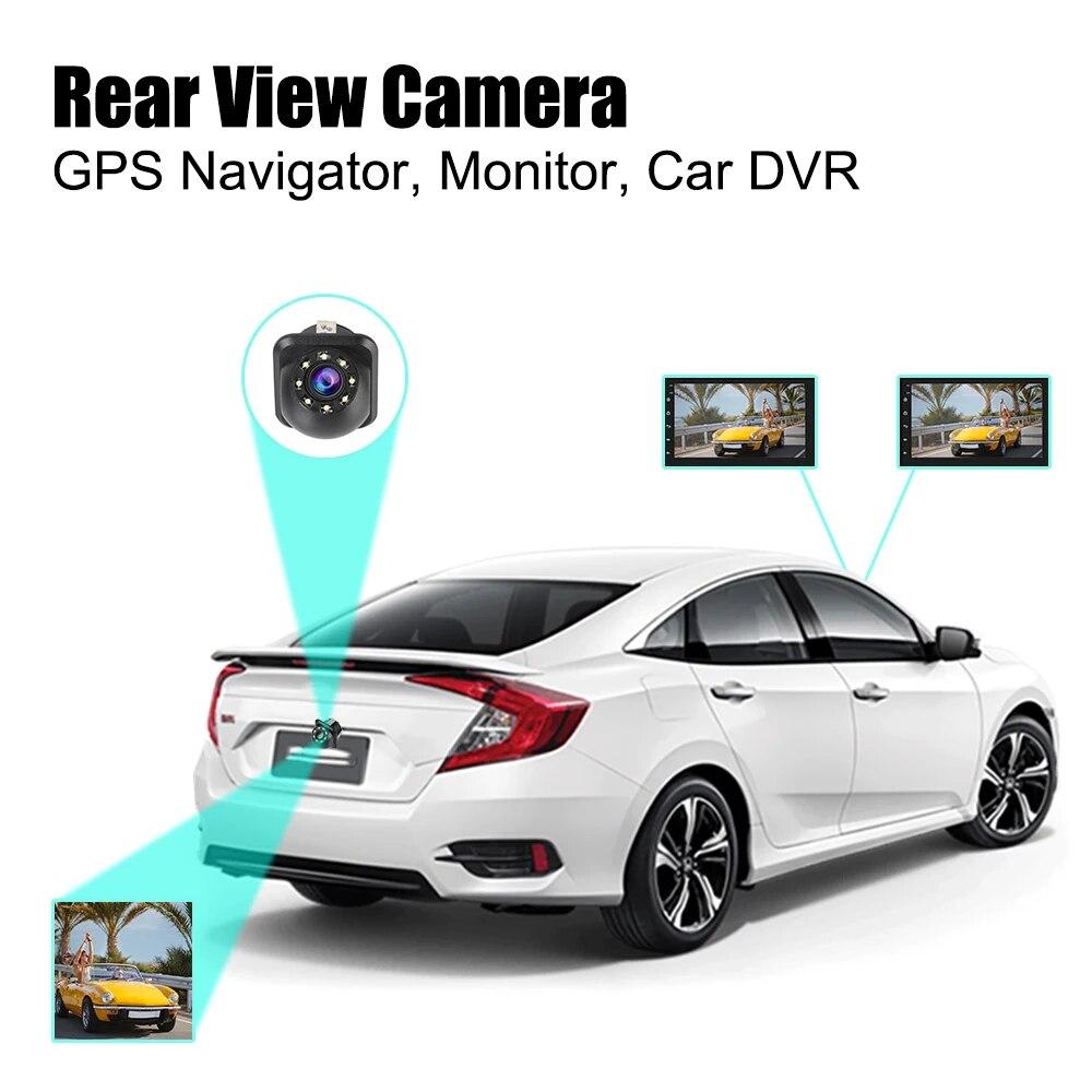 Auto Parking Assistance 170° Car Rear View Camera 8 LED Wide Angle Backup Camera Car Infrared Night Vision Parking Monitoring