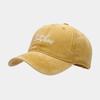 Spring new British retro letter embroidered baseball cap trendy men and women casual washed old soft top cap