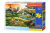 Puzzle 100 B-111084 World of Dinosaurs