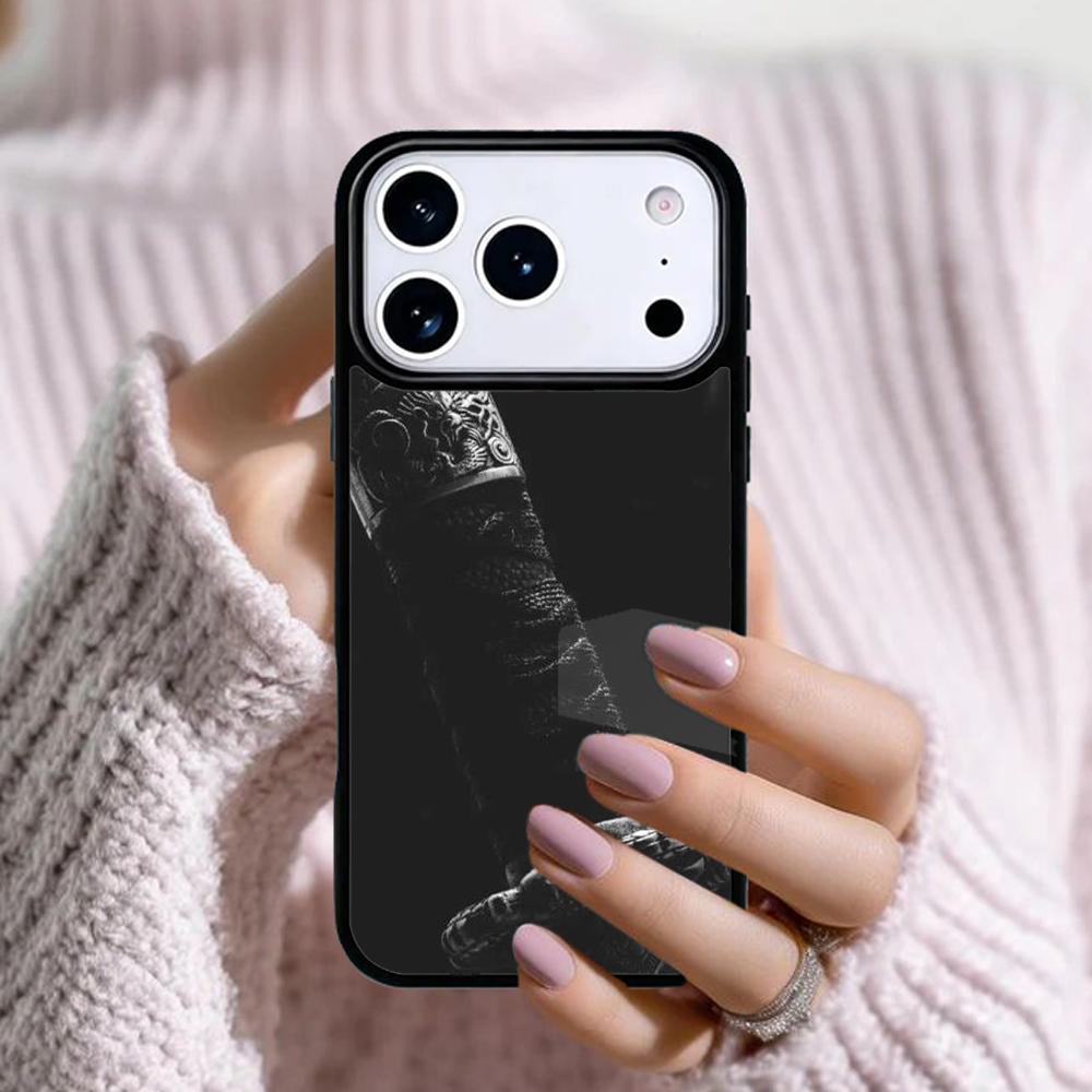 Japan Samurai Katana Phone Case For Apple iPhone 17 Air 16E 15 14 Plus 13 12 11 Pro Max Mini Funda Cover