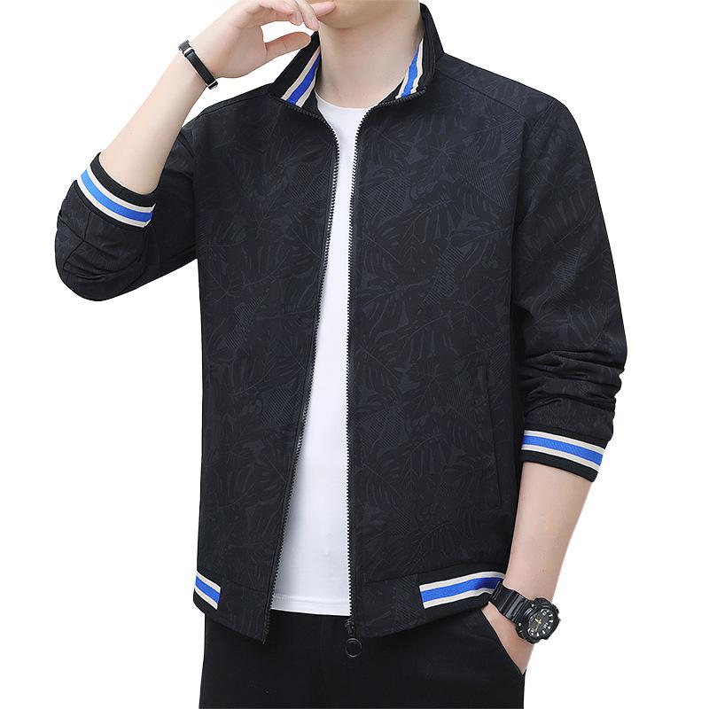 Men's European-Style Breathable Stand-Collar Jacket - Spring/Autumn Casual Top