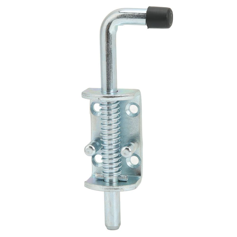 Durable Hardware 12x171mm Spring Loaded Latch Galvanized Barrel Bolt Trailer Gate Latch Container Cabinet