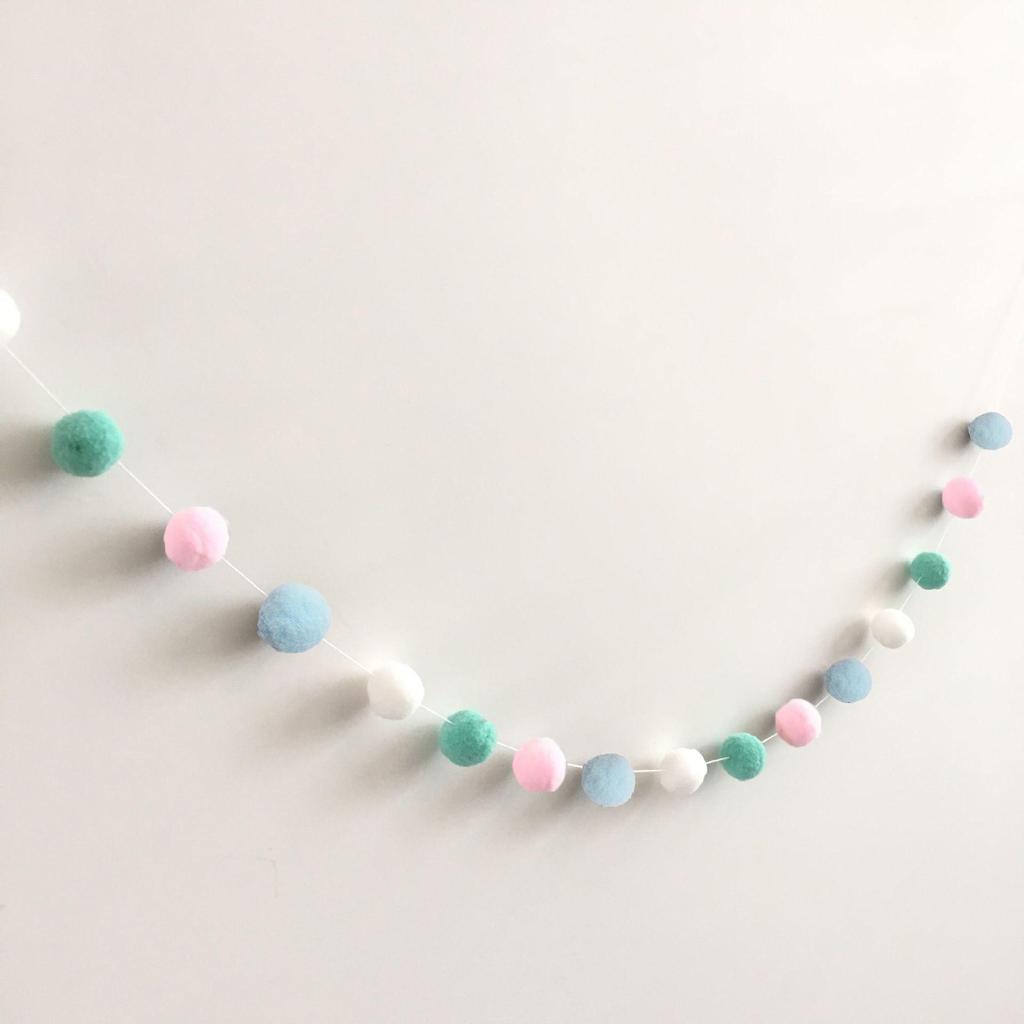 Macaron Color Ball Banner: Children's Room and Festival Hanging Decor