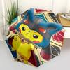 1pc Pikachu In Blue Armor Automatic Folding Umbrella - 3 Folding Design, Vivid Cartoon Pattern, Suitable for Outdoor Activities, A Gift for Fans