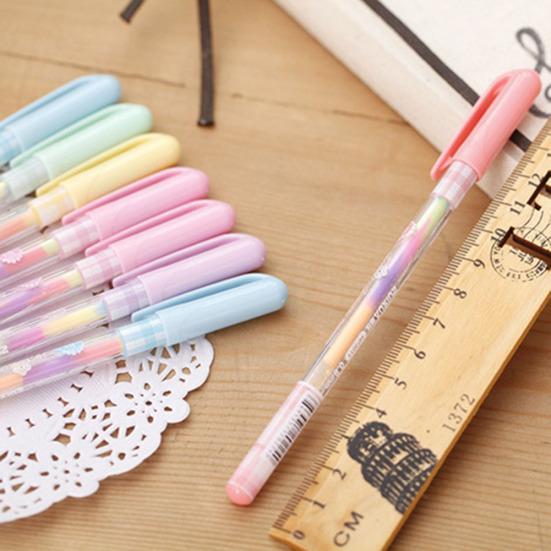 0.8mm Colorful Painting Highlighter Marker Gel Ink Pen Office School Stationary