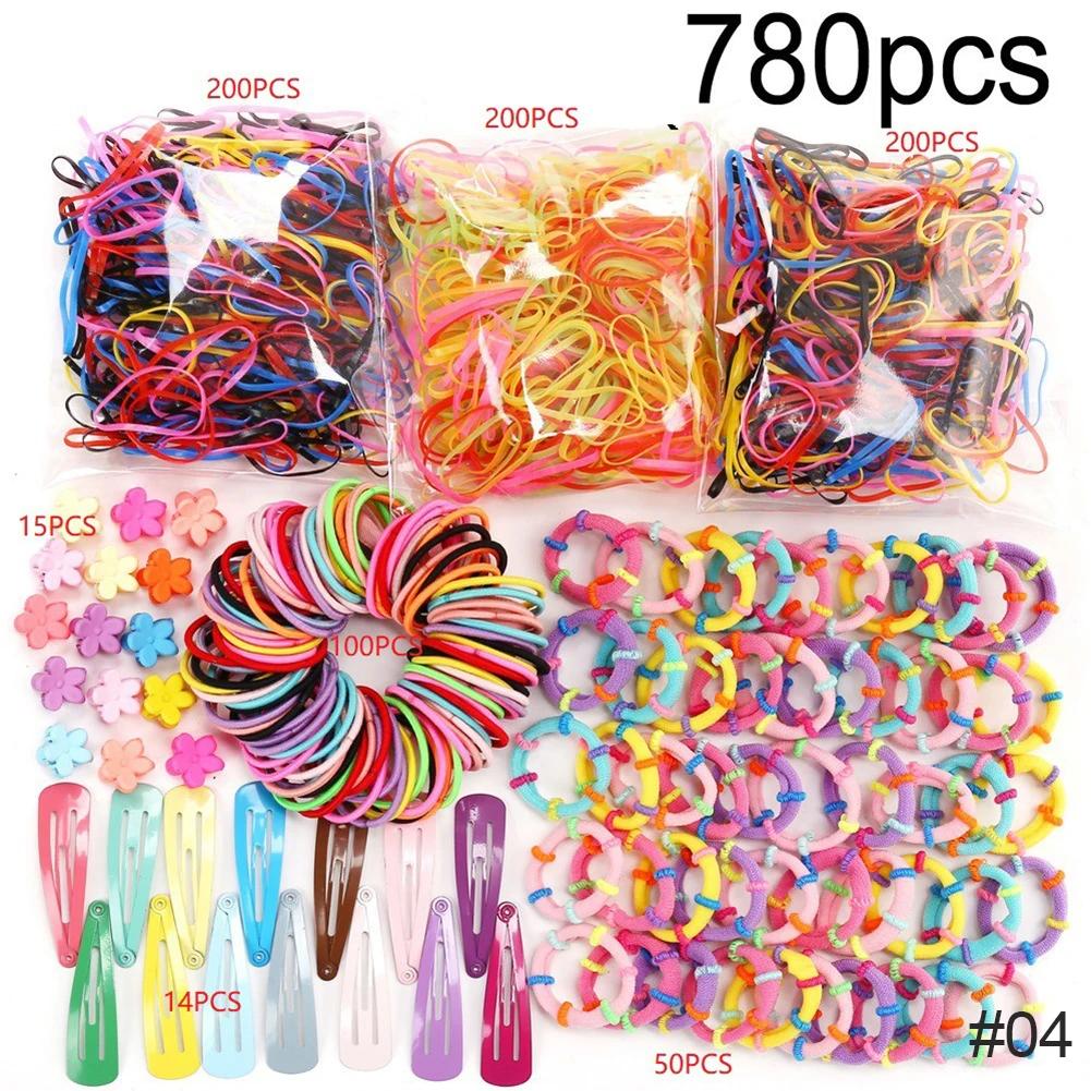 Hair Clip Set Cute Hair Accessories Girls Multicolor Headwear Hairpins Hair Band Elastic Headdress Gift