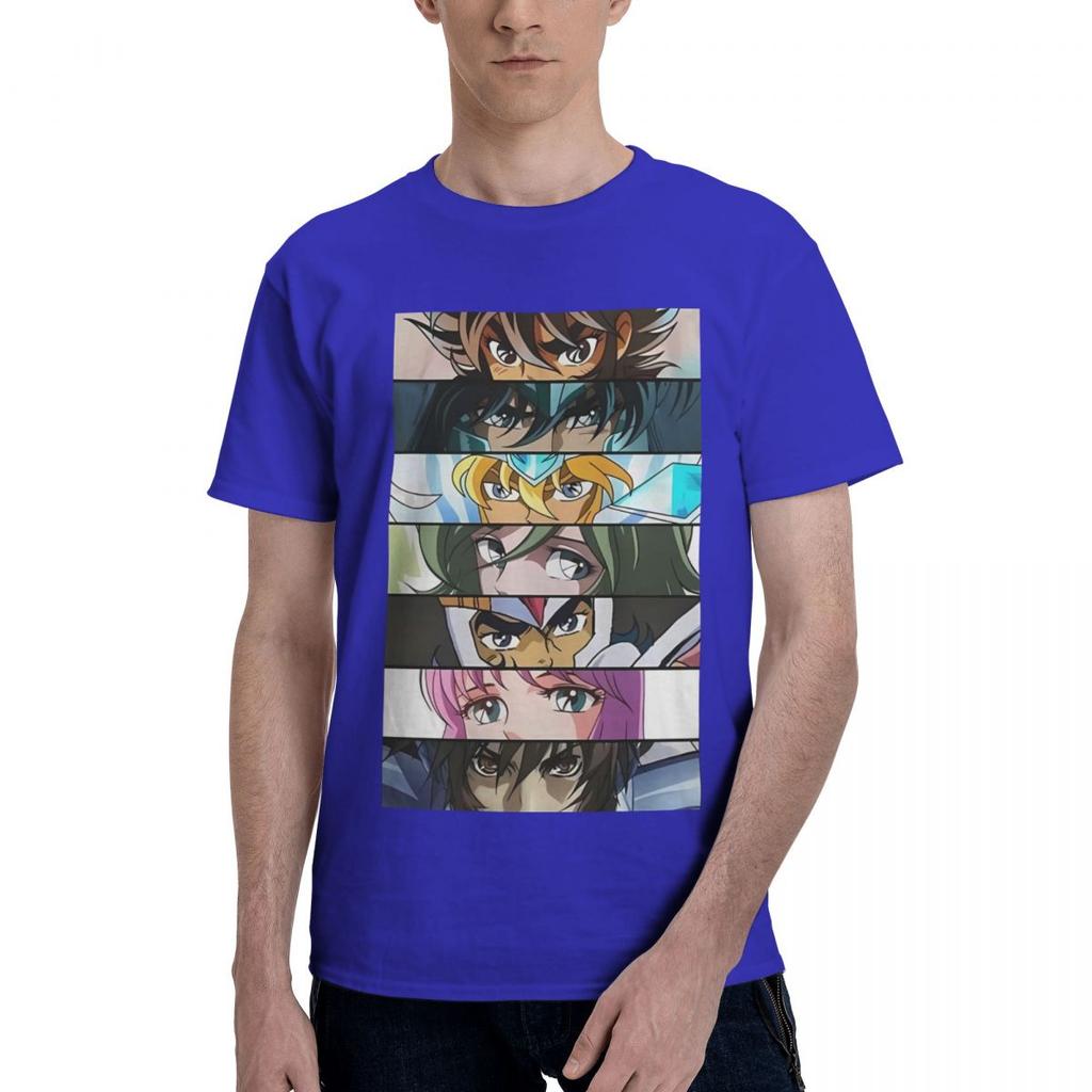 Retro Knights Of The Zodiac Saint Seiya 100 Cotton Casual Breathable Confortable T Shirt Mens Clothing Brands Tshirts Men