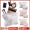 2Pcs Quilted Makeup Bag Travel Toiletry Bag Cute Makeup Organizer Bag Soft Skincare Holder Bag Padded Makeup Storage Bag
